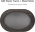 4" x 6" Speaker Grill Covers, Car Subwoofer Guard Protector, ABS Plastic Frame with Metal Mesh, Black - 2Pcs