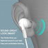 DUKABEL USB in-ear Headphones, White Gaming Earphone Headset with Microphone for PC/PS4/PS5, Live Conference, Video