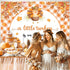 AIBIIN 7x5ft Thanksgiving Baby Shower Backdrop A Little Turkey is On The Way Party Banner Fall Turkey Pumpkin Baby