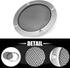 X AUTOHAUX 4" Silver Tone Speaker Grille Cover Mesh Trim, Round Subwoofer Grille Horn Protective Guard