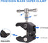 Cool Dual Ball Head Magic Arm Adapter Camera Clamp Mount with 1/4 and 3/8 Thread for DSLR, LED Light, 2 Pack