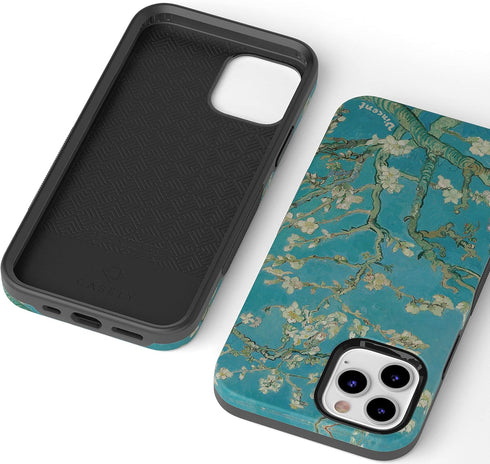 Casely iPhone 12/12 Pro Floral Case, Compatible with MagSafe, Van Gogh Almond Blossom Phone Case