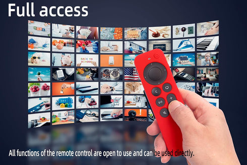 Hi Color 3rd 2023 4K 2nd 2021 Silicone Cover Compatible with Apple TV Siri Remote Shockproof Protective Case for Apple