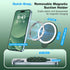 HSAOHD Magnetic Suction Cup Phone Mount, Compatible with MagSafe, Silicone Octo Cup Buddy Sticky Grip Holder for iPhone