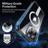 ESR Clear Case for iPhone 15 Pro Max, Compatible with MagSafe, Fully Adjustable Flickstand, Military-Grade Drop