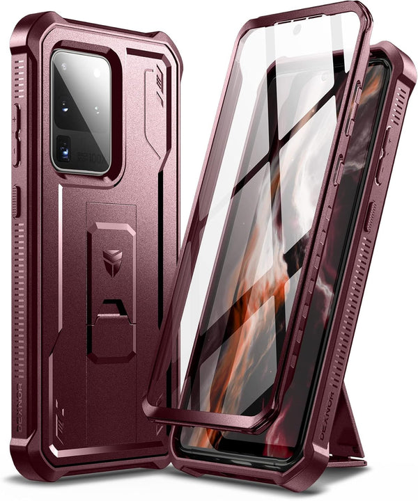 Dexnor Full Body Case for Samsung Galaxy S20 Ultra, 6.9 inches, Heavy Duty Military Grade Protection with Kickstand