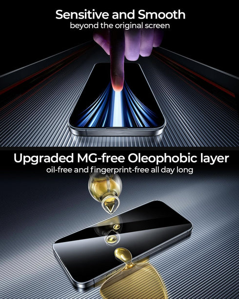 DIMONCOAT 4 Packs Auto Alignment Kit Screen Protector for iPhone 14 Pro Max with 2 Packs Camera Protector, Tempered