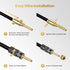 GearIT Banana Plugs for Speaker Wire, 6 Pairs, 12 Pieces, 24K Gold Plated Connectors for 12 AWG to 20 AWG