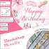 Bcuuipo 7x5ft Spa Party Happy Birthday Backdrop Pink Beauty Makeup Slumber Pajama Sleepover Background for Girls