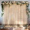 EMART Champagne 10x10ft Tulle Backdrop Curtains with Lights String,Sheer Backdrop Curtains for Wedding,