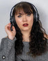 Bluetooth Headphones, TWS Deep Bass Wireless Over-Ear Headset 5.0, Built-in Mic, LED Lights, Noise Cancelling Audio
