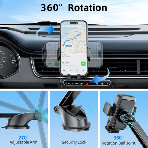 SONRU 15W 16/15/14/13/12/11, S25/24 Car Phone Holder Wireless Charger, Qi Wireless Car Charger Fast Charging Auto