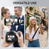 DAUEULITE 17/16/15, PM-10 Magnetic Metal Phone Mount with Cold Shoe Mount, Adjustable Rotatable Phone Tripod Holder