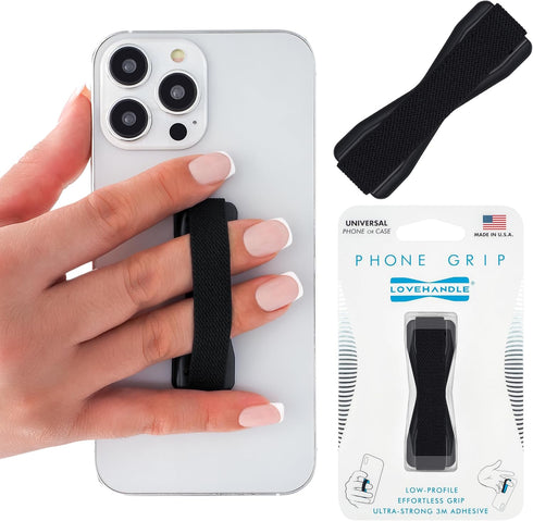 LOVEHANDLE Universal Phone Grip for Smartphones & Mini Tablets - Phone Holder for