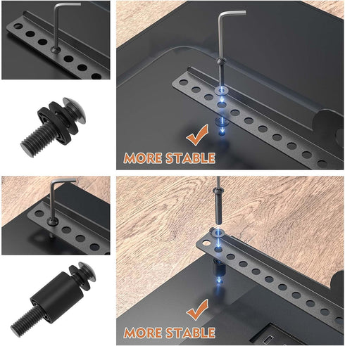 Universal TV Mount Screws Installation Hardware Kit, Includes M4 M5 M6 M8 Screws & Spacers for Various TV Brands