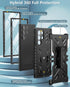 FNTCASE for Samsung Galaxy S22 Ultra, Built-in Screen Protector & Kickstand, Rugged Heavy Duty Shockproof Cover (Black)