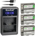 Kastar 3-Pack EN-EL3E Battery & LED2 USB Charger for Nikon D100, D200, D300, D50, D70, D700, D80, D90 DSLR
