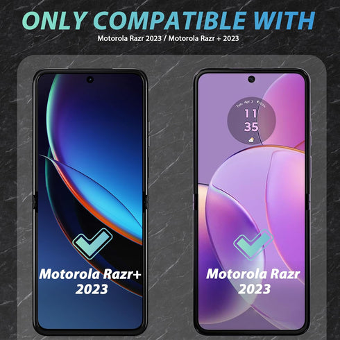 Orzero (2 Pack) Screen Protector for Motorola Razr 2024/Razr+ 2024, TPU Material, Anti-Scratch, HD Bubble-Free