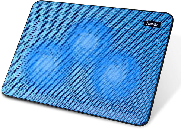 Havit HV-F2056 Laptop Cooler Cooling Pad for 15.6-17 Inch - Slim Portable USB Powered with 3 Fans