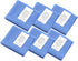 6 6"x 7" Inch Mcsher Microfiber Cleaning Cloths - Pcak, Blue