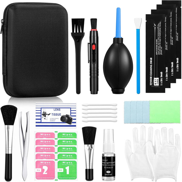 AJWXWO Camera Cleaning Kit for DSLR & Mirrorless Cameras - Camera Accessories Lens,