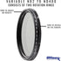 Ultimaxx 46mm ND Filter, 46mm ND2-ND400 Fader Variable Neutral Density Adjustable Optical Glass