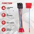 2008-2010 2010-2013 2009-2010 RED WOLF Car ISO Radio Wiring Harness w/Connector Butt for Select Hyundai Elantra Santa