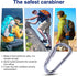 LTGEM Silicone Carrying Travel Case for JBL FLIP 5 Waterproof Portable Speaker with Extra Carabiner - Gray