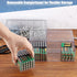 2 Pack 9V, 2-Drawer Common BTSKY Clear Acrylic Battery Storage Organizer for AA, AAA, C, D Batteries, Storage Box