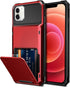 Vofolen Compatible with iPhone 12 Case - 5G Wallet with 4-Card Slot, Dual Layer Protective Back Cover