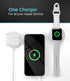 Galvanox 2-in-1 Charger Desinged for iPhone and Apple Watch Combo - Magnetic Dual Sided Charging Compatible with MagSafe (USB C)