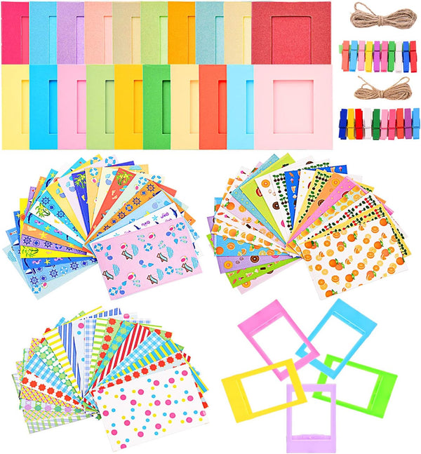 Sunmns 6 in 1 Colorful Bundle Kit Accessories for Fujifilm Instax Mini 12 11 9 8 90 70 Camera, Includes Film Sticker &