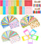 Sunmns 6 in 1 Colorful Bundle Kit Accessories for Fujifilm Instax Mini 12 11 9 8 90 70 Camera, Includes Film Sticker &