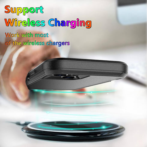 MXX Heavy Duty Case for iPhone 15 Plus (6.7", 2023) - Shockproof, Dustproof, with Tempered Glass & Camera Lens