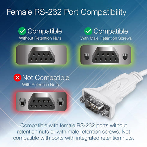 TRENDnet USB to Serial Adapter TU-S910 - 3m (10 Feet) USB to RS-232 Serial Converter, Windows and Mac Compatible