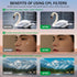 EYSOFT 52mm 16 15 14 13 12 11,Upgrade Clip-on CPL Phone Camera Lens Filter Kit, Circular Polarizer Polarizing Filter