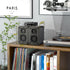 Passive Bookshelf Speakers for Home Theater Surround Sound, Classic Wood Grain for Record Player/Computer/TV, Wall