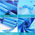 Happy 1st Birthday Backdrop Banner, Blue Newborn Boys First Birthday Photography Background for Baby Shower Party 72.8
