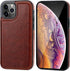 ONETOP Wallet Case for iPhone 12 Pro, PU Leather Kickstand Card Holder, Double Magnetic Clasp Cover 6.1 Inch