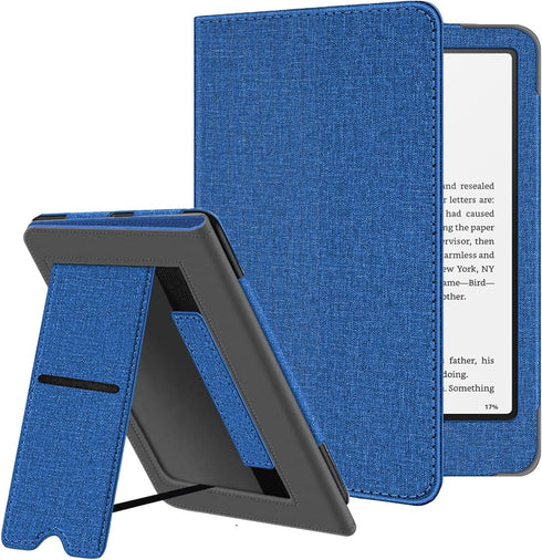 Snowwicase Ebook Case with Stand and Hand Strap,Incompatible Alcatel TCL (Navy Blue)