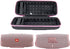 co2CREA Hard Travel Case replacement for JBL Charge 4 / replacement for JBL Charge 5 Waterproof Bluetooth Speaker (Black Case + Pink Zipper)