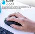 JLab GO Wireless Mouse, Black, Connect Via Bluetooth or USB Wireless Dongle, Multi-Device Toggle, Portable,
