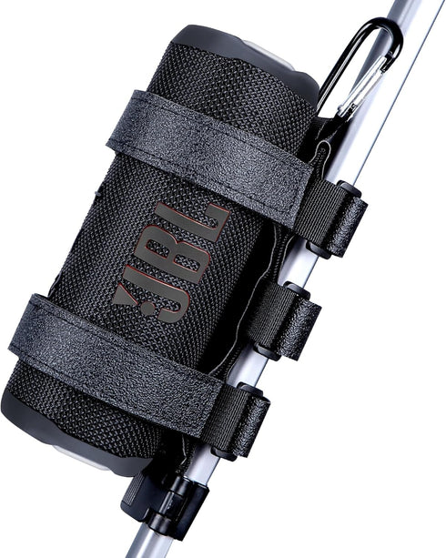 Portable Speaker Mount for 7-12 inches Bluetooth Wireless Speakers for Golf Cart Railing Bike Boat Outdoor Adjustable Strap