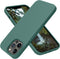 OTOFLY iPhone 13 Pro Case, Full-Body Silicone Shockproof Slim Thin Compatible with MagSafe, Midnight Green