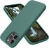 OTOFLY iPhone 13 Pro Case, Full-Body Silicone Shockproof Slim Thin Compatible with MagSafe, Midnight Green
