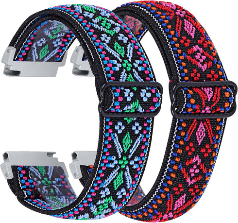 Elastic Wristbands Compatible with Embr Wave 2, Soft Breathable Nylon Loop Adjustable Quick Release Replacement Strap