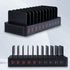 Haioulun 100W 10-Port 5 5 Smart Charging Station | USB-A & USB-C Ports | Organized Design for Cellphones, Tablets