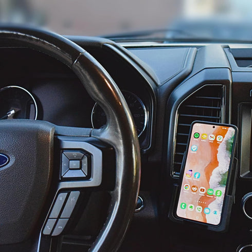 Cell Phone Mount for 2018-2021 Ford Expedition Coin Tray, Black