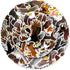 Eagle Stickers for Water Bottle, 50pcs Waterproof Vinyl Bird-of-Prey Stickers for Laptop, Phone, Bumper, Skateboard