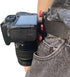 Acouto 1/4 Inch Quick Release Waist Belt Clip Mount with Anti Shake Design, V Plate for Mirrorless Camera Screw, Easy